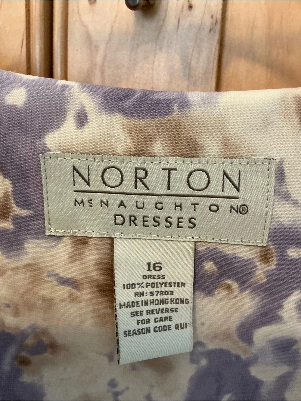 Norton McNaughton Lavender and Cream Sleeveless Floral Maxi Dress 51” long - Picture 5 of 8